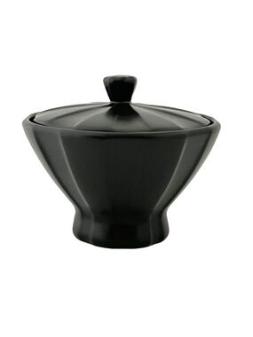 Raya Lidded dish designed by UMBRA by Jonathan Adler, Matte Black